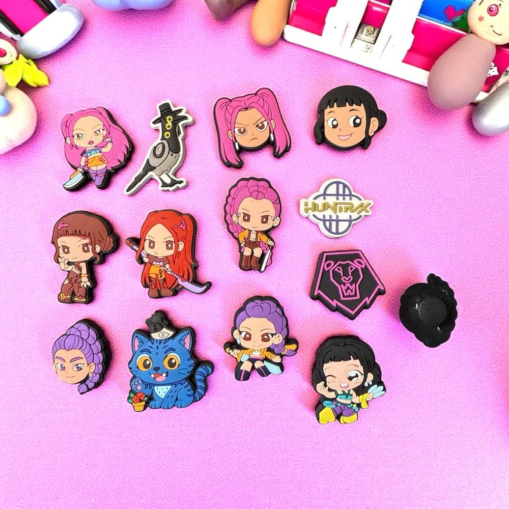 Colorful KPop Shoe Charms Set of 5 Random Charms